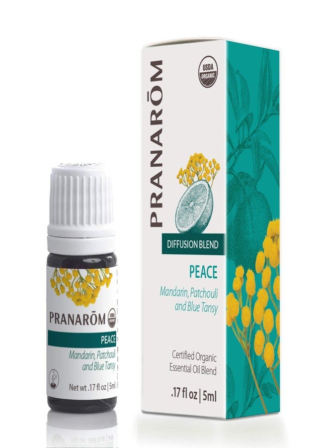 Pranarom - Peace Essential Oil Blend (5ml) - Lavender, Rosemary, Clary Sage, Pine, Cedarwood, Cardamom - 100% Pure Essential Oil for Calming & Soothing Clarity | USDA and ECOCERT Certified Organic - Image 1